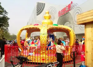 Merry Go Round Funfair Rides Playground Equipment Carousel Fiberglass Merry Go Round Kids Carousel Horses