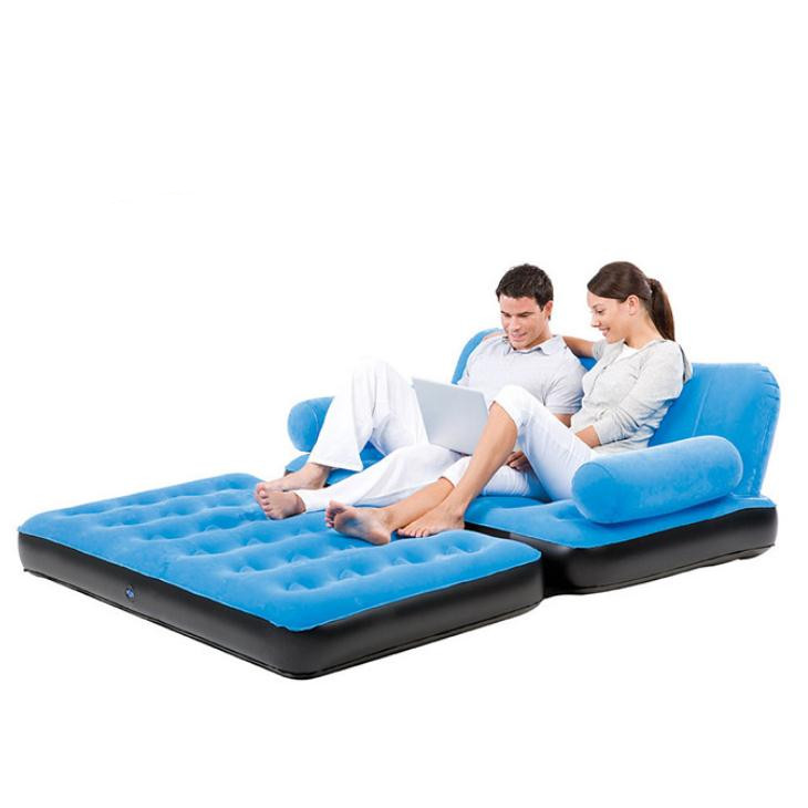 Надувной складной бархатный диван-кровать из ПВХ