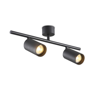 Faretto LED da Soffitto a Doppia Testa in Alluminio Stile Europeo per Interni GU10 - Product Image 1
