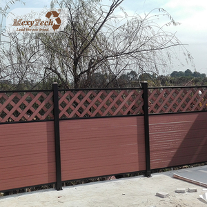 Pequeña <span class=keywords><strong>Casa</strong></span> de seguridad al aire libre fácil de instalar wpc vallas material de construcción oem enrejado estilo wpc panel privacidad cerca - Product Image 1