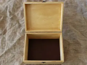 Custom Handmade Rectangle Wood Baby <strong>Memory</strong> <strong>Box</strong> Baby Keepsake Gift <strong>Box</strong> - Product Image 2