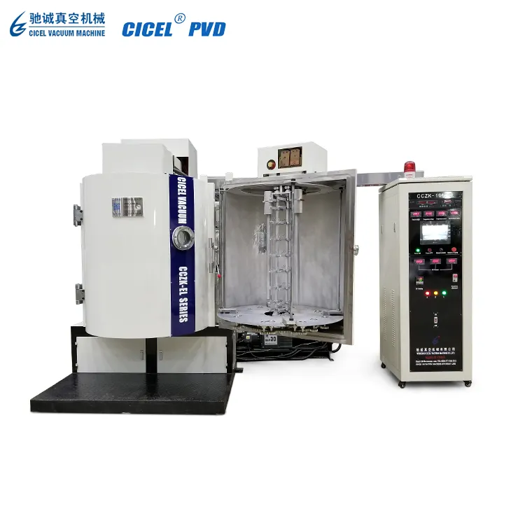 CCZK-1500EL vertical silver color coating/ plastic mirror finish plating/golden and other color chrome plating machine