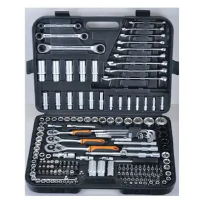 BOSSAN TOOLS,180PCS SOCKET SET llaves de vaso Caja de Herramientas BITS caja, material de acero al carbono SOCKET set