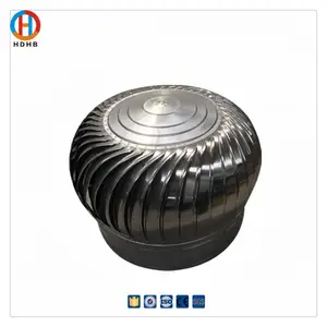 NSK Bearing Stainless Steel Self Rotating No Power Driven Roof Extractor Ventilators Wind Powered Turbine Fans