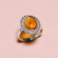Bague en ambre naturel vente en gros de bijoux fins en argent 925 bijoux en argent sterling fabricant de bagues faites à la main
