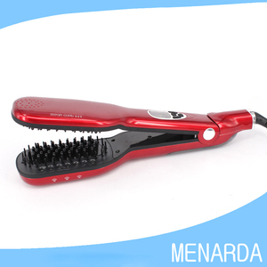 2016 Caliente Innovador Infundido Aceite <span class=keywords><strong>de</strong></span> Argán <span class=keywords><strong>Pelo</strong></span> <span class=keywords><strong>Plancha</strong></span> <span class=keywords><strong>de</strong></span> Vapor con Cepillo Mágico - Product Image 2