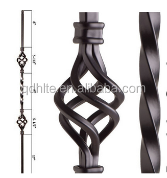 Metal baksets кованого железа корзины провода лестничные перила частей