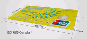 ESECU PET/PVC ISO Standard de Sécurité programmable LCD Affichage banque à puce vierges java carte - Product Image 3