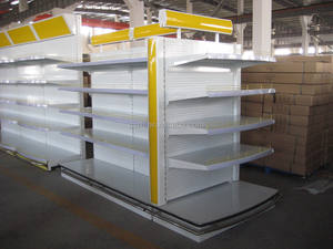 RH-HSXH04 באיכות גבוהה מדף זכוכית אקרילית אור לוח מתכת סופרמרקט קוסמטי מדפים קוסמטיים - Product Image 3