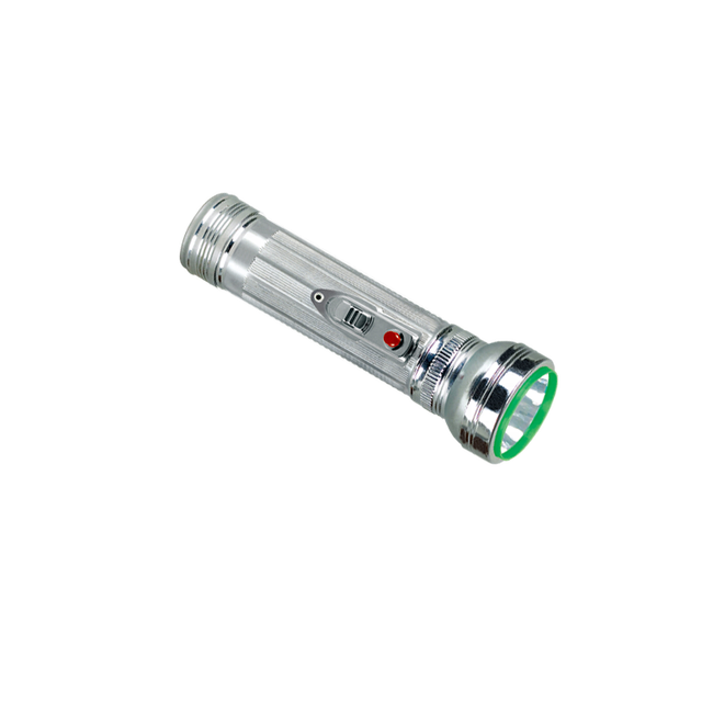 Metal Silver Led Torch Light With TIGER LEADER Brand