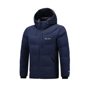 Plume veste hommes hiver vêtements Bomber veste imperméable veste imprimer soutien hiver saison 2023 marque personnalisée vers le bas pour hommes