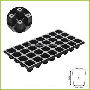 Plateau de semis en plastique réutilisable à 32 cellules pour l'agriculture en serre de légumes, plateaux pour semis - Product Image 6