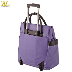 Elegante Borsa Trolley da Donna con Chiusura a Zip, Bagaglio Metallico per Viaggi all'Aperto - Product Image 3