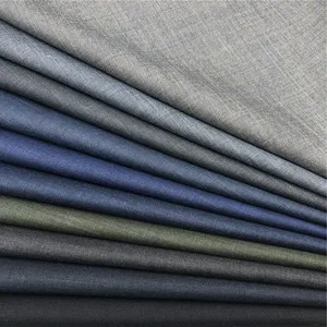 Polyester rayon spandex material sharkskin design gray mint navy men's suit pant blazer tuxedo woven fabric