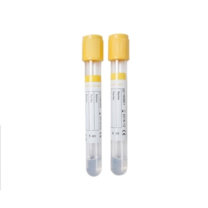 10 cm açık pet sarı üst kan testi tüpü - Product Image 2