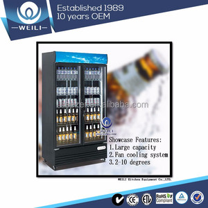 2017 Cerveza doble puertas de acero inoxidable frigorífico 304 - Product Image 1