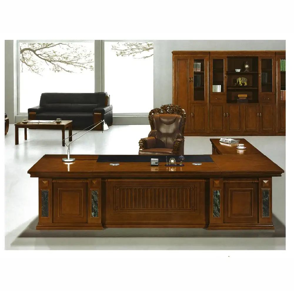 Di lusso in legno moderno ufficio scrivania direzionale mobili