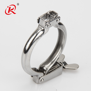 TC kẹp 50.5 thép không gỉ SS 304 vệ sinh nhiệm vụ nặng nề Tri Clover pin duy nhất TC Ống phù hợp ferrule kẹp - Product Image 1