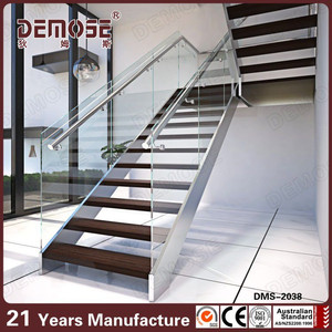 Design d'intérieur <span class=keywords><strong>pour</strong></span> les escaliers intérieur rampes d'<span class=keywords><strong>escalier</strong></span> en <span class=keywords><strong>verre</strong></span> - Product Image 1