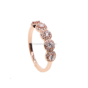 2023 модное обручальное кольцо с кубическим цирконием cz бриллиант элегантное обручальное кольцо cz бриллиант - Product Image 4