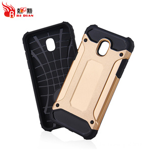 Redian fibra de carbono cubierta doble cubierta protectora caso del teléfono celular para Samsung J4 2018 - Product Image 1