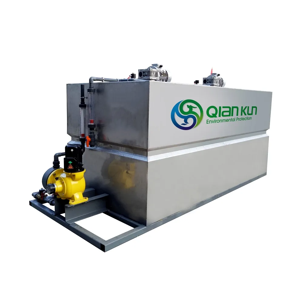 産業用下水処理プラントの排水処理用自動投入システム化学ポリマー