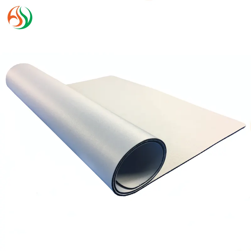 Custom Double Sided Blank White Fabric Neoprene Table Rubber Play Mat Material For Card Games With Printing sublimation play mat