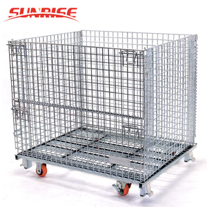 Lồng Lưới Thép Sử Dụng Trong Kho Hộp <span class=keywords><strong>Pallet</strong></span> Thép Kim Loại Để Lưu Trữ - Product Image 2
