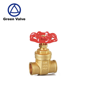 Verde Guten-top bronce yuhuan válvula fabricante doble <span class=keywords><strong>paso</strong></span> 3/4 latón válvula de retención/válvula de compuerta de latón - Product Image 1