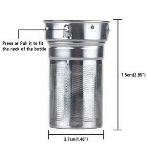Transparent Tea Infuser Tumbler Coffee Brewer Fruit Infusion Glass <strong>Water</strong> <strong>Bottle</strong> <strong>Filter</strong> 16oz Reusable Eco-Friendly for Wedding - Product Image 5