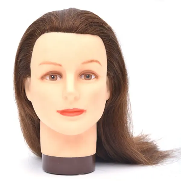 Wholesale brown female mannequin head hairdresser training doll head salon equipment