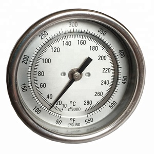 Thermomètre bimétallique arrière de <span class=keywords><strong>four</strong></span> de gril de BBQ de FC de double gamme d'acier inoxydable - Product Image 1