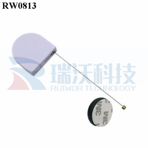 RUIWOR RW0813 D-shaped Small Retractable String Reel Plus Dia 30mm Circular Adhesive ABS Thick Plate As <strong>Security</strong> <strong>Equipment</strong> - Product Image 4