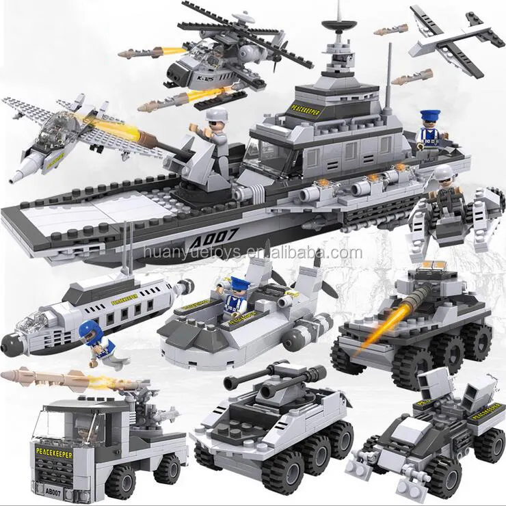 25 Design COGO Militär bau Spielzeug Ziegel Auto Modell Hubschrauber Bausteine