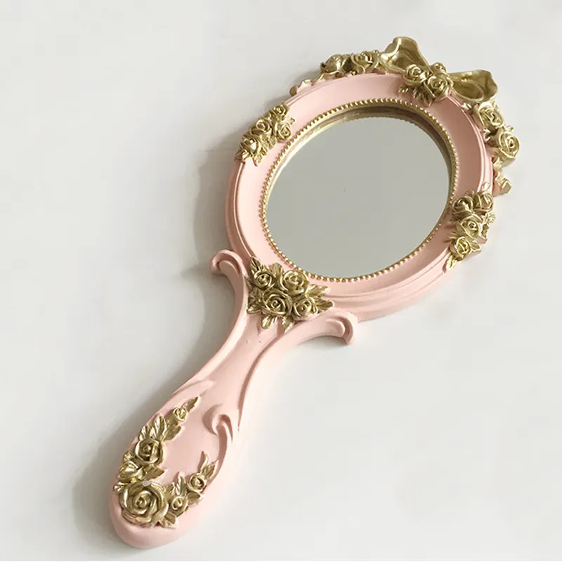 Уникальное винтажное портативное зеркало в европейском стиле принцессы в стиле барокко