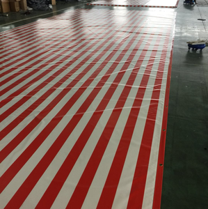 Bâche rayée de stalle de marché de tissu de PVC pour la tente pour des auvents de yinjiang - Product Image 3