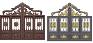 Cửa Hàng nhà máy Bột Bán Nóng Tráng Nhôm Đúc Chính Cổng Trượt Cổng thiết kế - Product Image 4