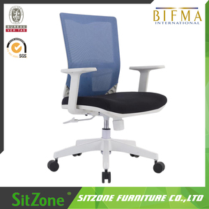 Meilleur Vente Bureau En Plastique Blanc Table Et Chaise Ergonomique Avec Roues CH-133B-2 - Product Image 2