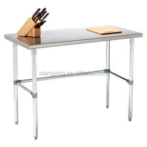 3 Tier Thiết Kế Tốt 304 Thiết Bị Nhà Bếp Thép Không Gỉ 600Mm Chiều Rộng Bàn Làm Việc Bàn Làm Việc Với Back Splash Wire Dưới Kệ - Product Image 2