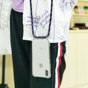 Nhiều Màu Sắc Cổ Dây Dây Đeo Chéo cơ thể Điện Thoại Di Động Chuỗi Vòng Cổ Chủ Rõ Ràng TPU Bìa Trường Hợp Đối Với iPhone 6/ 7/7 cộng với/XS/XR - Product Image 6