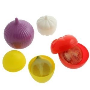 Oem 4 Pak Fruit & Groente Opslagbakjes, Ui, Citroen, Tomaat En Knoflookspaarder - Product Image 2