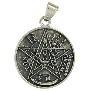 Customized Tibetan Silver Tetragrammaton Pentagram Wiccan <strong>Pagan</strong> <strong>Jewelry</strong> Pendant for Men - Custom <strong>Jewelry</strong> Manufacturer for Brands - Product Image 1