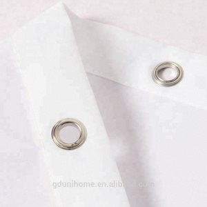 Customized Size Polyester White <strong>Waterproof</strong> Shower <strong>Curtain</strong> - Product Image 3