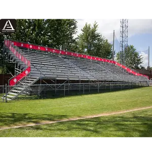 Luxury football metal aluminum stadium bleachers bench seating metal grandstand outdoor use