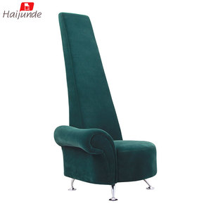 <span class=keywords><strong>Chaise</strong></span> d'appoint de salle à manger à dossier haut <span class=keywords><strong>vert</strong></span> foncé / chaises d'hôtel / <span class=keywords><strong>chaise</strong></span> en tissu et en PU - Product Image 4