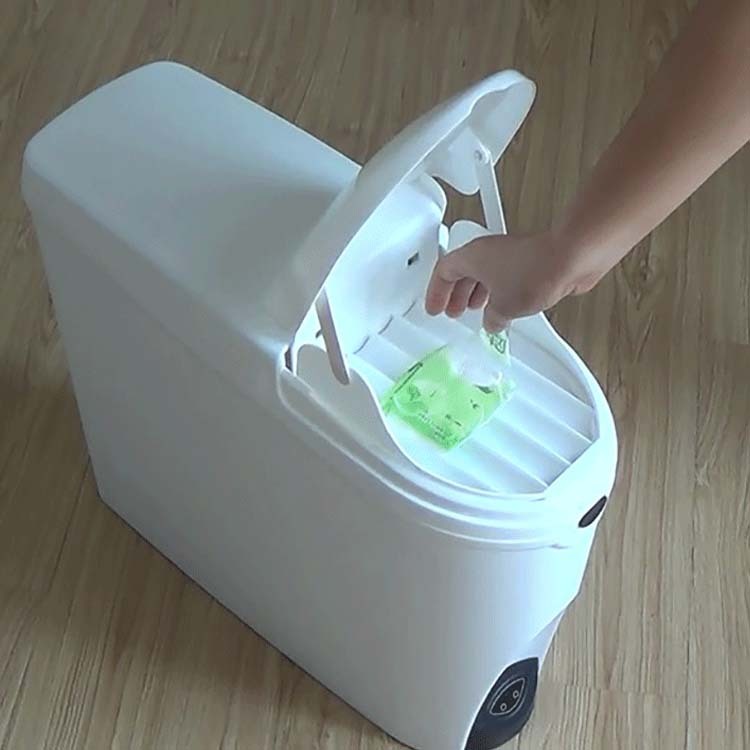 China 20L Sensor de plástico señora almohadilla sanitaria bin disposición en el baño