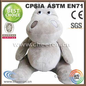 lindo huggable de pie baratos de felpa hipopótamo de peluche - Product Image 4
