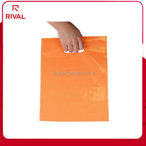 Naranja <span class=keywords><strong>al</strong></span> <span class=keywords><strong>por</strong></span> <span class=keywords><strong>mayor</strong></span> de 35x25 cm De Plástico Bolsas de la Compra de <span class=keywords><strong>Mercancía</strong></span> con Asa Troquelada - Product Image 4