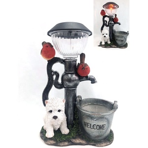 Venta al por mayor de <span class=keywords><strong>polietileno</strong></span> resina jardín decoración animal planta de <span class=keywords><strong>maceta</strong></span> con luz solar - Product Image 1