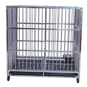 Thép không gỉ vật nuôi lồng ráp Dog kennel con chó khổng lồ lồng để bán